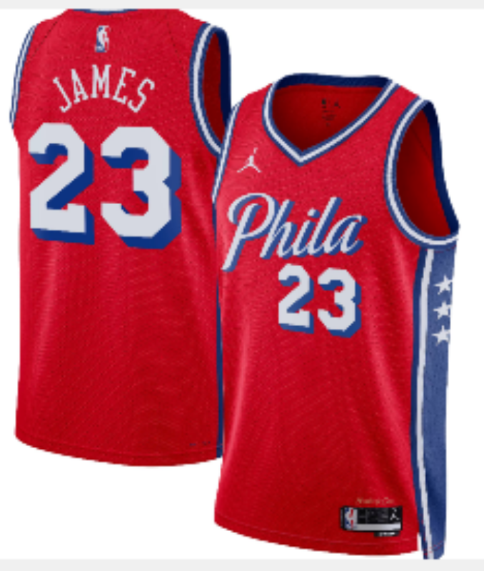 Men Philadelphia 76ers #23 James red Nike 2026 NBA Jersey 0806002->philadelphia 76ers->NBA Jersey